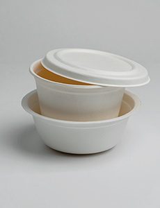 קערות מתכלות מקנה סוכר